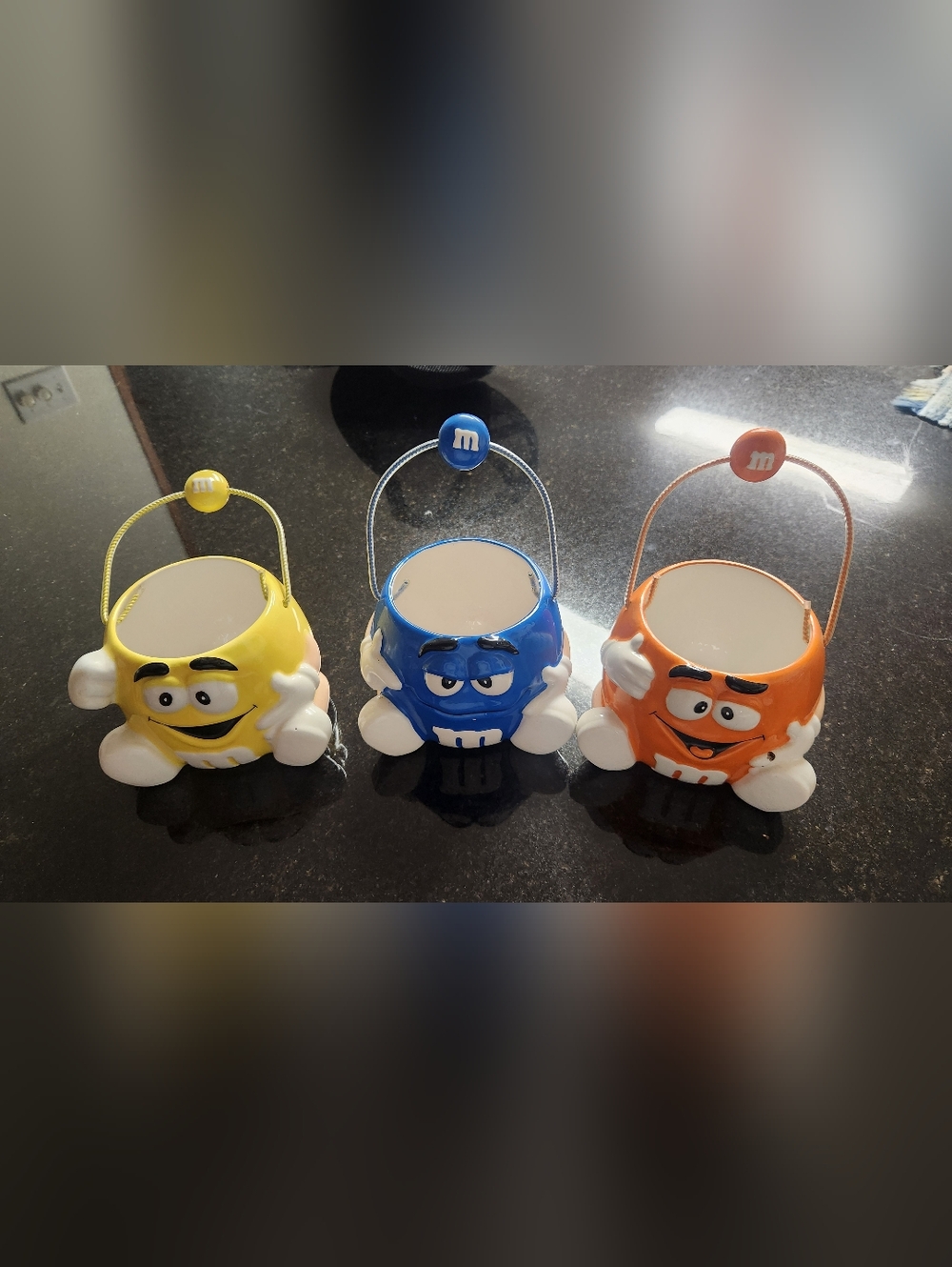 Vintage M&M Set Of 3 Character Candy Buckets